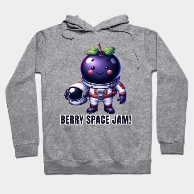 Astronaut Berry Explorer Design Hoodie by vk09design